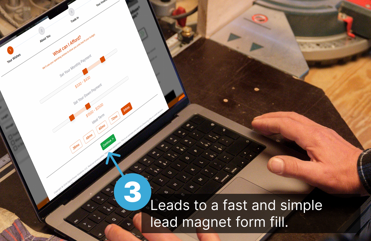 PC-campaign-laptopx Leads to a fast and simple lead magnet form fill - PayCycle