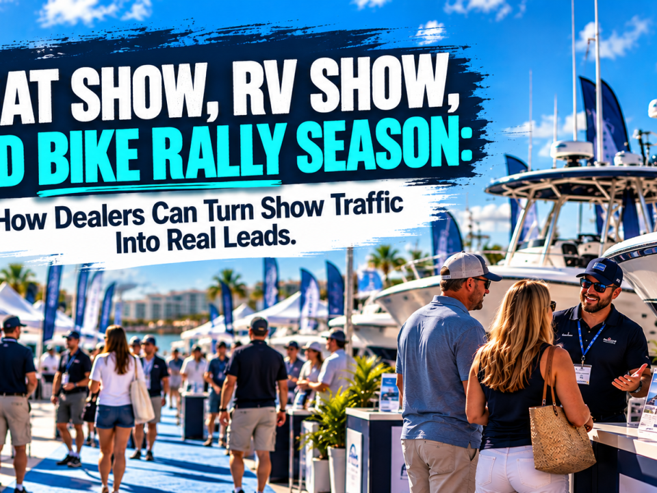 How dealers can turn show traffic into leads
